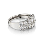 Ladies 18kt White Gold Diamond Band featuring 2.00ct Tw Brilliant Cut Diamonds