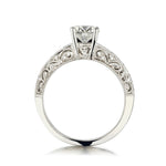 1.04 Carat Round Brilliant Cut Diamond White Gold Ring