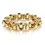 Tiffany & Co 18kt Yellow Gold  Oval Link Bracelet. 51 Grams.