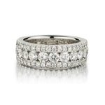 2.10 Carat Total Weight Round Brilliant Cut Diamond Band