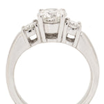 1.39 Carat Total Weight WG Three-Stone Diamond Ring