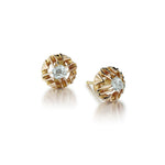 0.60 Carat Total Weight Old-Mine Cut Diamond Vintage RG Earrings