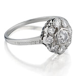 Ladies vintage floral diamond ring.120 ctw.