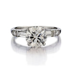 1.90 Carat Round Brilliant Cut Diamond White Gold Ring