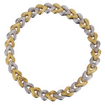 18KT Yellow Gold And White Gold Reversible Necklace