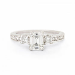 GIA 1.04 Carat Emerald Cut Diamond (VVS) (G) Ring