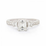 GIA 1.04 Carat Emerald Cut Diamond (VVS) (G) Ring