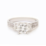 1.22 Carat Round Brilliant Cut Diamond Ring