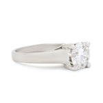 1.58 Carat Round Brilliant Cut Diamond Solitaire Ring