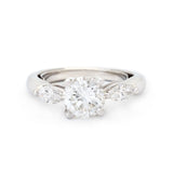 1.30CT Round Brilliant & Marquise Cut Diamond Ring