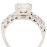 1.35 Carat Round Brilliant Cut Diamond Platinum Ring