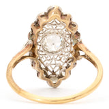 Early Edwardian Navette Style Diamond Ring