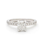 Exceptional GIA Cushion-Cut Diamond Platinum Ring