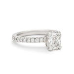 Exceptional GIA Cushion-Cut Diamond Platinum Ring