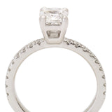 Exceptional GIA Cushion-Cut Diamond Platinum Ring