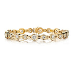 4.50 Carat Total Round Brilliant Cut Diamond YG Tennis Bracelet