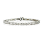 3.00 Carat Total Weight Round Brilliant Cut Diamond Tennis Bracelet