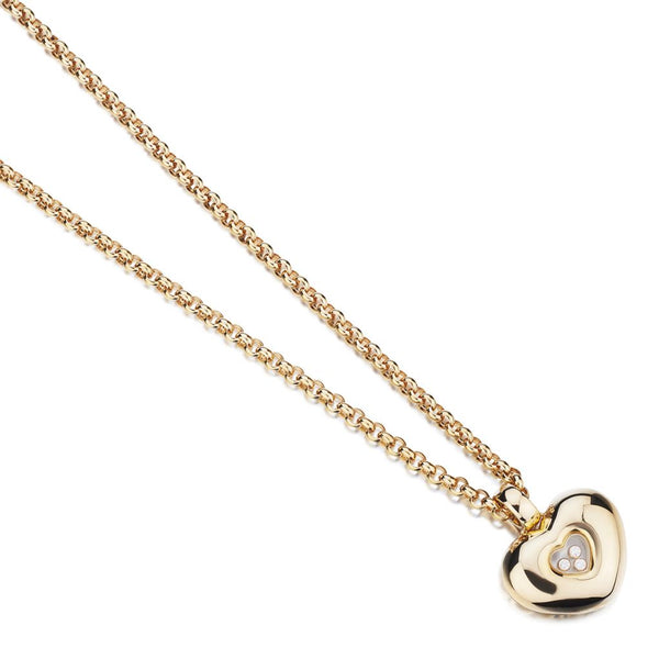 Chopard 18KT Yellow Gold Happy Diamonds Heart Pendant Van