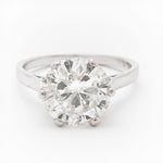 2.60 Carat Old-European Cut Diamond Platinum Solitaire Ring