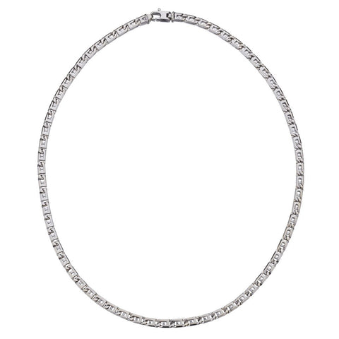 18KT White Gold Chain Men's Necklace