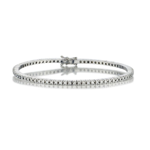 4.10 Carat Total Weight Round Brilliant Cut Diamond "Tennis Bracelet"