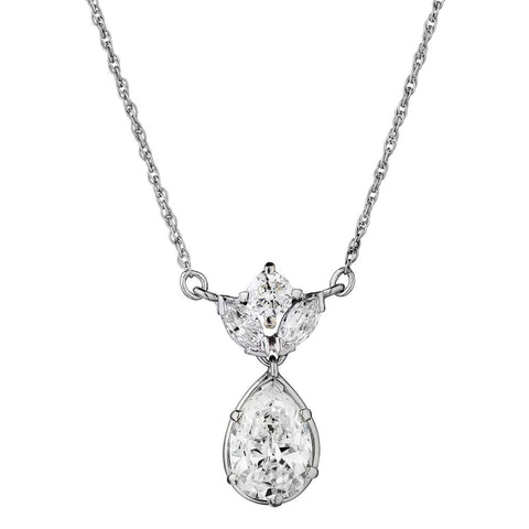 1.90ct Pear Shape Diamond  Pendant