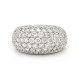 3.17CTW Pavé-set Round Brilliant-Cut Diamond Band