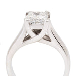 2.06 Carat Radiant Modified Brilliant Cut White Gold Solitaire Ring