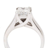 2.06 Carat Radiant Modified Brilliant Cut White Gold Solitaire Ring