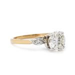 1.80 Carat Round Brilliant Cut Diamond Yellow Gold Ring