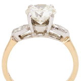 1.80 Carat Round Brilliant Cut Diamond Yellow Gold Ring