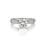 1.75 Carat Old-European Cut Diamond Engagement Ring