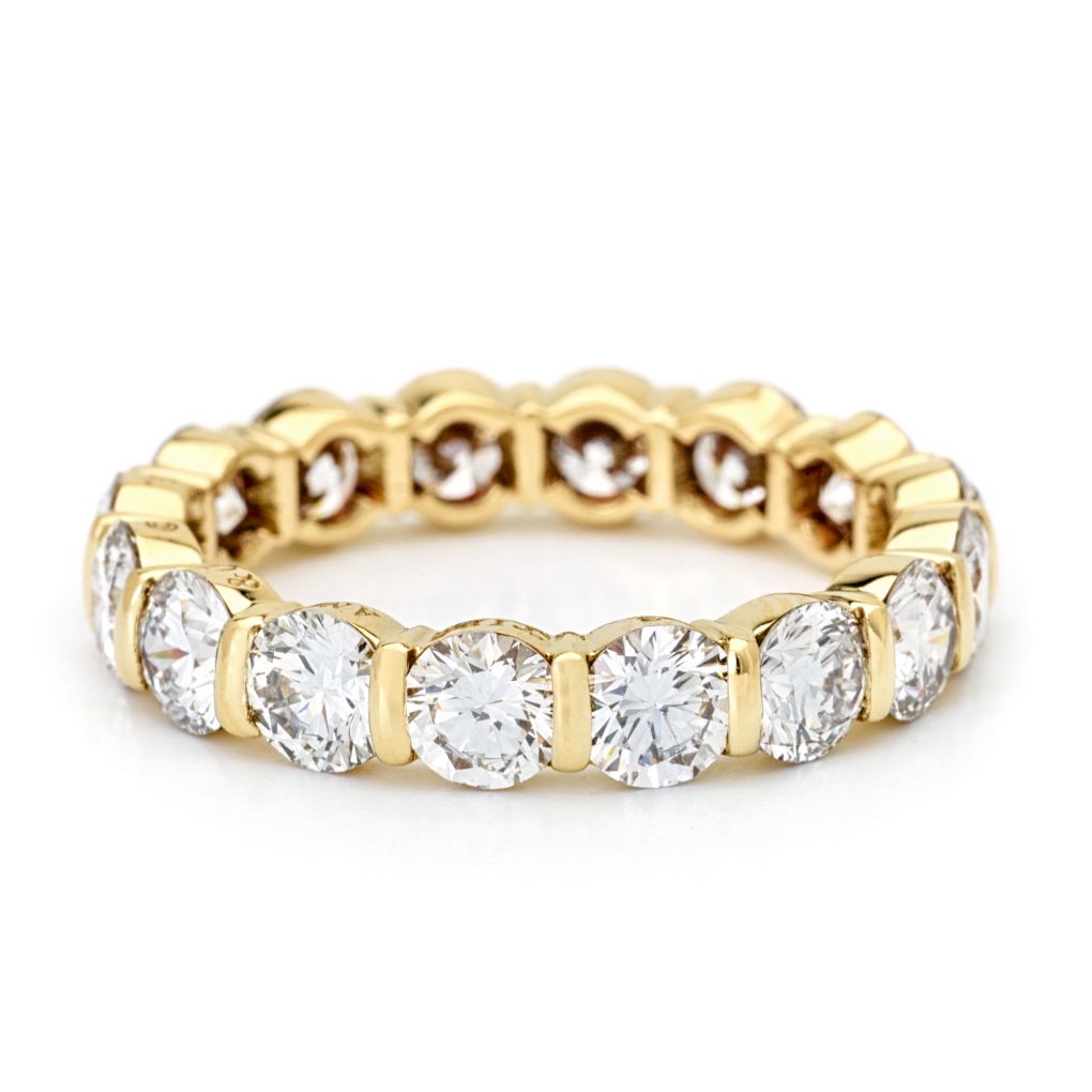 Tiffany & Co. Gold Bar-Set Diamond Eternity Band – Van Rijk