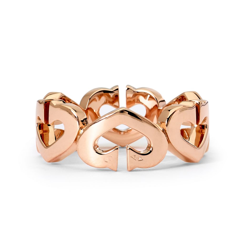 Cartier Hearts & Symbols Pink Gold And Diamond Ring – Van Rijk