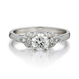 0.52 Carat Old-European Cut Diamond Vintage Engagement Ring