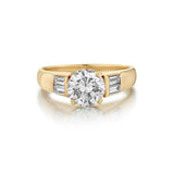 1.75 Carat Round Brilliant Cut Diamond YG Ring