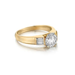 1.75 Carat Round Brilliant Cut Diamond YG Ring