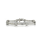 1.50 Carat Total Weight Round Brilliant Cut Diamond Bracelet