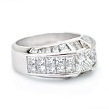 4.81ctw Princess Cut Diamond Platinum Custom-Made Ring