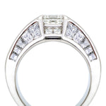 4.81ctw Princess Cut Diamond Platinum Custom-Made Ring