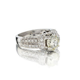 1.65 Carat Round Brilliant Cut Diamond White Gold Ring