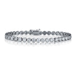 Ladies 18kt W/G Diamond "Tennis Bracelet" . 6.25ct Tw