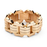 Retro-Era 18KT Rose Gold Geometric Design Bracelet