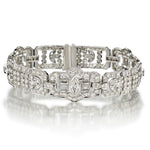 10.00 Carat Total Weight Mixed Diamond Mid-Century Bracelet