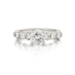 1.08 Carat Round Brilliant Cut Diamond WG Ring