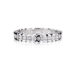 1.00 Carat Total Weight Scalloped Edge Diamond Eternity Band