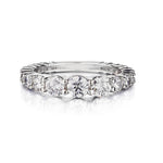 2.00 Carat Total Round Brilliant Cut Diamond Tapering Eternity Band