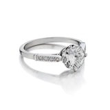 1.85 Carat Old-European Cut Diamond Edwardian Ring