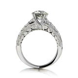 1.66 Carat Old-European Cut Diamond White Gold Ring