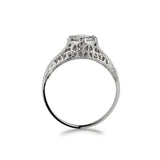 Art Deco 0.64 Carat Old-European Cut Diamond Ring